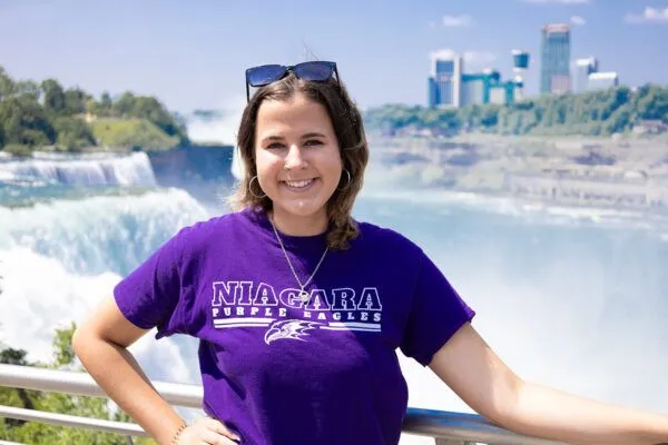 NU student at Niagara Falls
