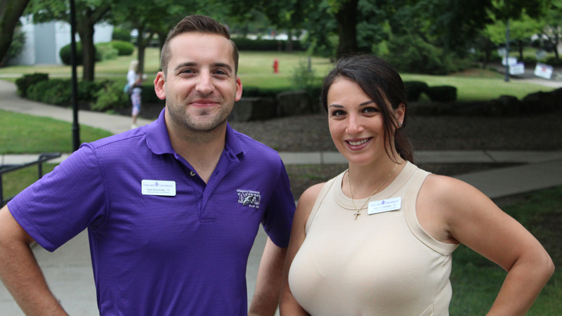 kyle and julie from nu admissions team