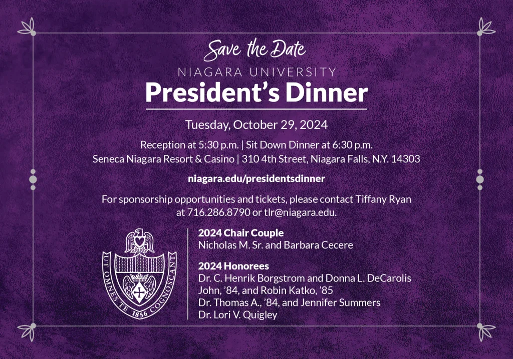 President's Dinner Save the Date